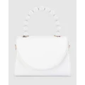 Olga Berg - Wendy Acrylic Bead Bag - Clutches (White) Wendy Acrylic Bead Bag