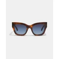 Quay Australia - By The Way - Sunglasses (Brown Tort & Navy To Blue Gradient) By The Way
