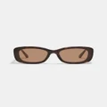 Quay Australia - Vibe Check - Sunglasses (Neutral Tort & Mocha) Vibe Check