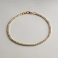 Senso - Tennis Anklet - Jewellery (Gold) Tennis Anklet