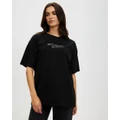 Stussy - Sport 100 Relaxed Tee - T-Shirts & Singlets (Pigment Black) Sport 100 Relaxed Tee