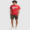 Superdry - Vintage Scripted College T Shirt - T-Shirts & Singlets (Chilli Pepper Red) Vintage Scripted College T Shirt