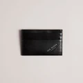 Ted Baker - Raffle Embossed Corner Leather Cardholder - Accessories (BLACK) Raffle Embossed Corner Leather Cardholder
