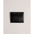 Ted Baker - Raffle Embossed Corner Leather Cardholder - Accessories (BLACK) Raffle Embossed Corner Leather Cardholder