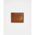 Ted Baker - Raffle Embossed Corner Leather Cardholder - Accessories (TAN) Raffle Embossed Corner Leather Cardholder