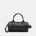 Marc Jacobs - The Leather Mini Duffle Bag - Duffle Bags (Black) The Leather Mini Duffle Bag