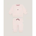 Tommy Hilfiger - Baby Tommy Hilfiger Logo Set Babies - 2 Piece (Whimsy Pink) Baby Tommy Hilfiger Logo Set - Babies