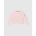 Tommy Hilfiger - Essential Sweater Kids - Jumpers & Cardigans (Whimsy Pink) Essential Sweater - Kids