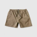Volcom - Frickin Elastic Waist Shorts Kids - Shorts (Khaki) Frickin Elastic Waist Shorts - Kids