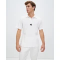 adidas Sportswear - Z.N.E. Premium Polo Shirt - Shirts & Polos (White) Z.N.E. Premium Polo Shirt