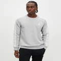 adidas Sportswear - Essentials Fleece 3 Stripes Sweatshirt - Sweats (Medium Grey Heather) Essentials Fleece 3-Stripes Sweatshirt