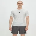 adidas Performance - Power Workout Tee - Short Sleeve T-Shirts (White & Black) Power Workout Tee