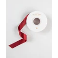 Bespoke Letterpress - Shimmer Satin Ribbon Red 30 Meters - Home (Red) Shimmer Satin Ribbon - Red - 30 Meters