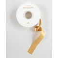 Bespoke Letterpress - Shimmer Satin Ribbon Gold 30 Meters - Home (Gold) Shimmer Satin Ribbon - Gold - 30 Meters