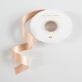 Bespoke Letterpress - Shimmer Satin Ribbon Pink 30 Meters - Home (Pink) Shimmer Satin Ribbon - Pink - 30 Meters
