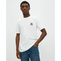 Converse - All Star Essentials Embroidered Tee - T-Shirts & Singlets (White) All Star Essentials Embroidered Tee