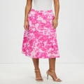 David Lawrence - Vivienne Cotton Midi Skirt - Skirts (Blush ) Vivienne Cotton Midi Skirt