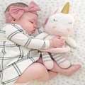 Living Textiles - Kenzie the Unicorn Knitted Toy - Animals (Pink) Kenzie the Unicorn Knitted Toy