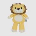 Living Textiles - Leo the Lion Knitted Toy - Animals (Yellow) Leo the Lion Knitted Toy