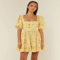 Palm Noosa - Lola Dress - Printed Dresses (Amarilla Tile) Lola Dress