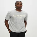 Superdry - Luxury Sport Loose Tee - T-Shirts & Singlets (Athletic Grey Marl) Luxury Sport Loose Tee