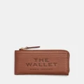 Marc Jacobs - The Leather Top Zip Multi Wallet - Wallets (Argan Oil) The Leather Top Zip Multi Wallet