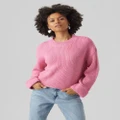 Vero Moda - Sayla Knit - Jumpers & Cardigans (Pink) Sayla Knit