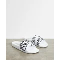 Versace Jeans Couture - Pool Slides Men's - Casual Shoes (White) Pool Slides - Men's