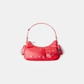 Bershka - Multi pocket Shoulder Bag - Bags (Red) Multi-pocket Shoulder Bag