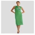 Cynthia Rowley - Bonded Sleeveless Midi Dress - Dresses (GREEN) Bonded Sleeveless Midi Dress