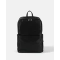 OiOi - Multitasker Vegan Leather Nappy Backpack - Backpacks (Black) Multitasker Vegan Leather Nappy Backpack