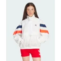 adidas Originals - 1 2 Zip Windbreaker Womens - Coats & Jackets (Cloud White) 1-2 Zip Windbreaker Womens