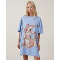 Cotton On Body - 90s Graphic T Shirt - Sleepwear (Licensed Disney Bambi Sequin Miss Bunny) 90s Graphic T-Shirt