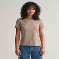 Gant - Shield T Shirt - T-Shirts & Singlets (DESERT BROWN) Shield T-Shirt