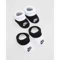 Nike - Futura Bootie 2 Pack Babies - Socks (Black) Futura Bootie 2-Pack - Babies