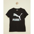 Puma - Classics Iridescent Logo Tee Teens - T-Shirts & Singlets (Black) Classics Iridescent Logo Tee - Teens