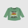 Rock Your Baby - Eat Some Spaghetti T Shirt Babies - T-Shirts & Singlets (Green) Eat Some Spaghetti T-Shirt - Babies