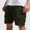 Superdry - Vintage Core Cargo Shorts - Shorts (Overdyed Camo) Vintage Core Cargo Shorts