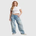Superdry - Organic Cotton Mid Rise Denim Carpenter Jeans - Jeans (Antique Blue) Organic Cotton Mid Rise Denim Carpenter Jeans
