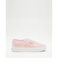 Superga - 2740 Platform Lame Women's - Sneakers (Pink Begonia Iridescent) 2740 Platform Lame - Women's