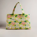 Ted Baker - Kathyy Floral Printed Canvas Tote Bag - Accessories (YELLOW) Kathyy Floral Printed Canvas Tote Bag
