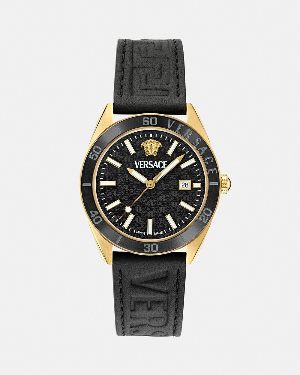 Versace - V Dome - Watches (Black) V Dome