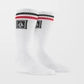 Volcom - Ramp Stone Skate Socks - Socks & Stockings (White) Ramp Stone Skate Socks