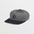 Volcom - Full Stone Flexfit Hat - Headwear (Asphalt Black) Full Stone Flexfit Hat