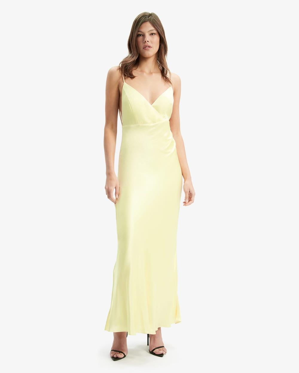 Bardot - Demeter Midi Dress - Bridesmaid Dresses (120740 CANARY YELLOW) Demeter Midi Dress