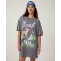Cotton On Body - 90s Graphic T Shirt - Sleepwear (Licensed Disney Bambi Woodlands) 90s Graphic T-Shirt