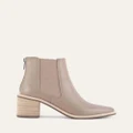 Jo Mercer - Allure Mid Ankle Boots - Ankle Boots (TAUPE LEATHER) Allure Mid Ankle Boots
