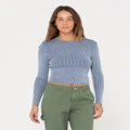 Rusty - Solace Long Sleeve Knitted Top - Jumpers & Cardigans (TQB) Solace Long Sleeve Knitted Top