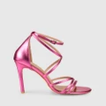 Siren - Danger Stiletto Heels - Sandals (Hot Pink Metallic) Danger Stiletto Heels