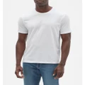 Gap - Everyday Crewneck T Shirt - Short Sleeve T-Shirts (WHITE) Everyday Crewneck T-Shirt